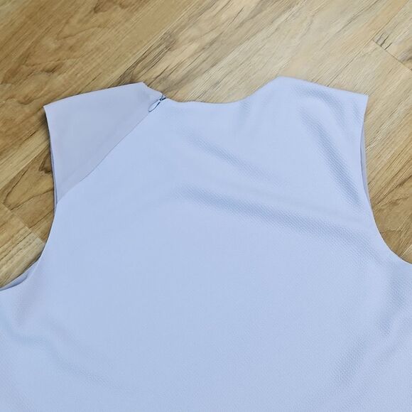 🔹️Rachel Roy Cornflower Blue Asymmetric Sleeveless Blouse Medium - Picture 4 of 12